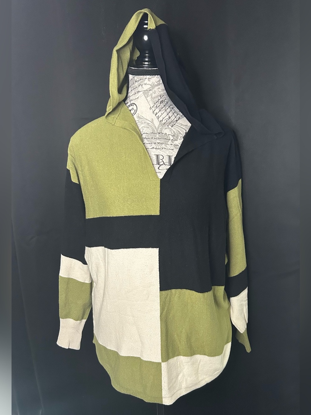 Women’s Colorblock Hooded Sweater (L)